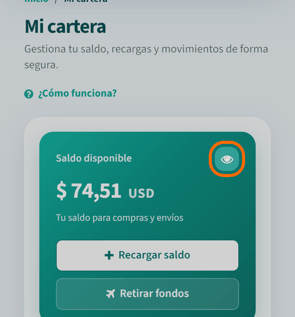 Oculta los importes si quieres