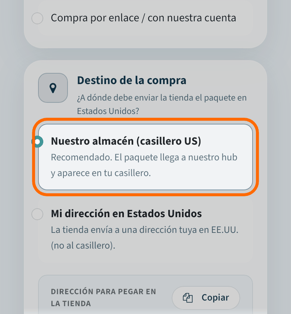 Sigue con el encargo