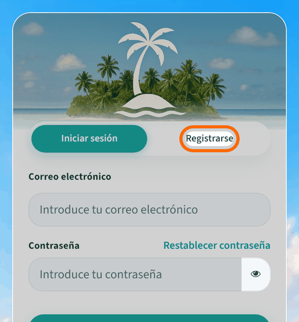 Elige «Registrarse»