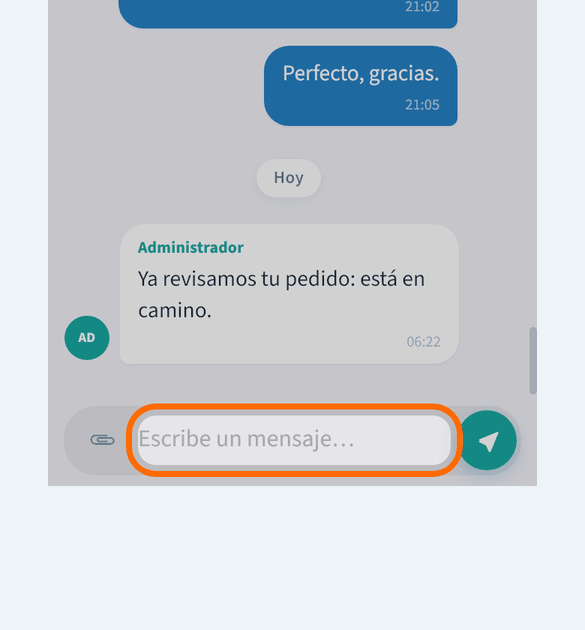 Escribe tu mensaje