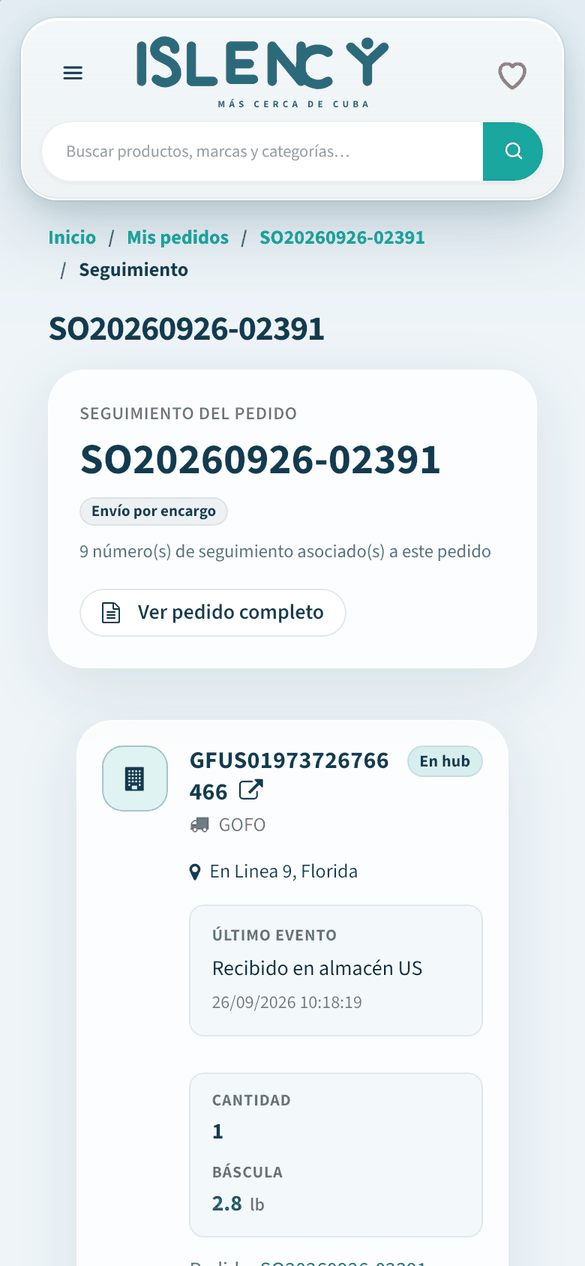 Mira cada paquete