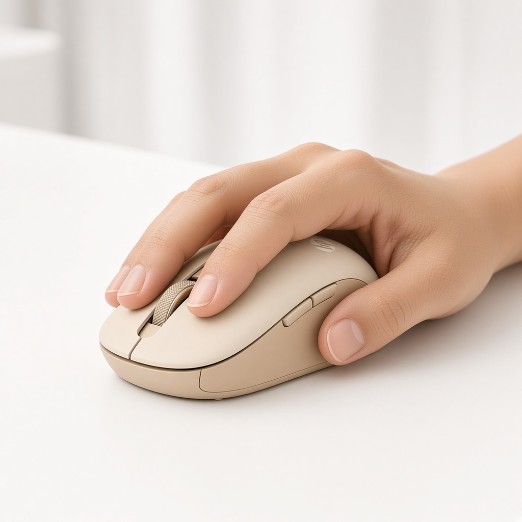 Mouse inalámbrico silencioso HP S1000 Plus, diseño portátil, conexión estable de 2.4GHz — foto 2