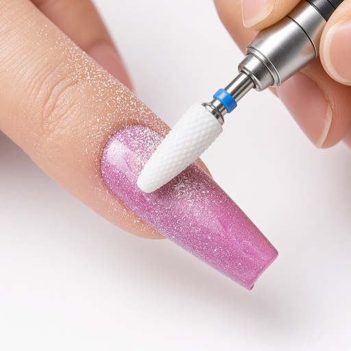 Set de 5 brocas de cerámica para taladro de uñas, con base — foto 2