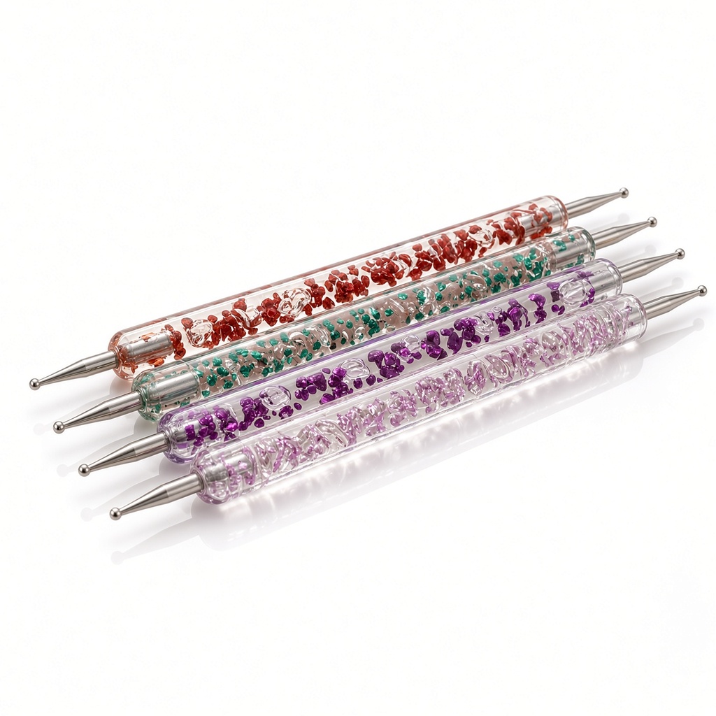 Set de 5 piezas Bolígrafos de puntos de colores brillantes para diseño de arte de uñas — foto 3