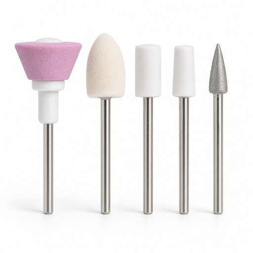 Set de 5 brocas profesionales para taladro de uñas (con caja de almacenamiento) — foto 2