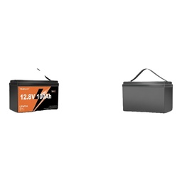 Batería LiFePO4 12V 100Ah grupo 24 – Batería de Litio Recargable de Ciclo Profundo para Solar, RV, Marina y Backup