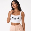 Top veraniego de tirantes y diseño cropped — foto 3