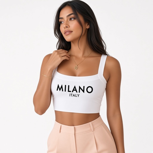 Top veraniego de tirantes y diseño cropped — foto 3