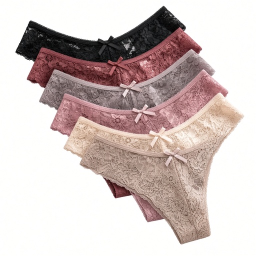Set de 12 piezas Bragas de encaje elegantes y cómodas para dama — foto 3