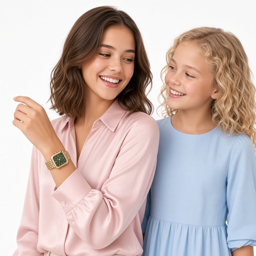 Reloj de pulsera de cuarzo para mujer con esfera de números romanos cuadrados y correa de acero — foto 6