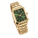 Reloj de pulsera de cuarzo para mujer con esfera de números romanos cuadrados y correa de acero — foto 7
