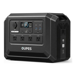Estación de Energía Portátil OUPES Mega 1 Lite 1024Wh 1800W – Batería LiFePO4, 4 Tomas CA, USB-C 140W, Carga Completa en 46 Min y UPS 20ms
