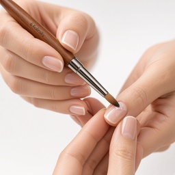 Pincel acrílico para uñas #6 de pelo de visón
