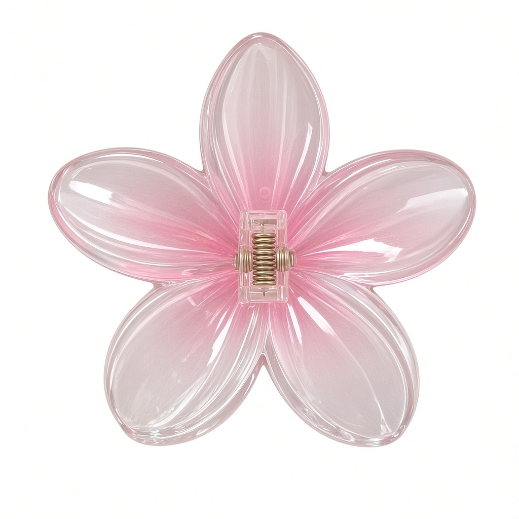 Pellizcos para el cabello con flor de hibisco rosa elegante de 8.2cm/3.23in, de verano, playa, vacaciones & uso diario — foto 3