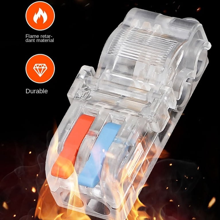 Conectores de Cable Eléctrico Tipo T Sin Pelar – Empalme Rápido de Rama Principal para LED, Cableado e Iluminación (1 Entrada 1 Salida) — foto 2