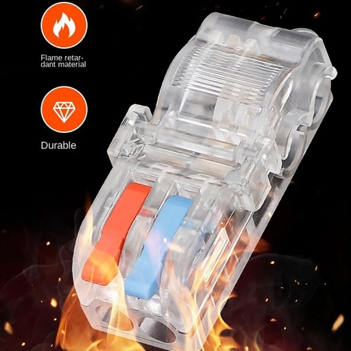 Conectores de Cable Eléctrico Tipo T Sin Pelar – Empalme Rápido de Rama Principal para LED, Cableado e Iluminación (1 Entrada 1 Salida) — foto 2