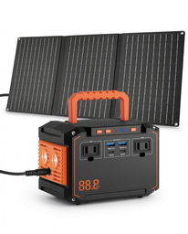 Estación de Energía Portátil MARBERO 88.8Wh – 2 Tomas CA, USB QC3.0/PD, Linterna LED y Compatible con Panel Solar 30W para Camping y Emergencias