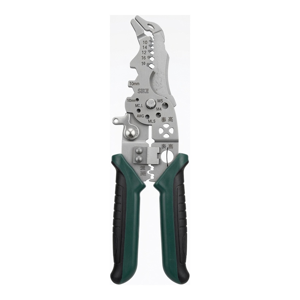 Pelacables Multiusos SIKE 1pc Alicates de Corte Crimpado y Punta Fina para Alambre Cobre Cable Eléctrico Uso Doméstico Profesional — foto 2