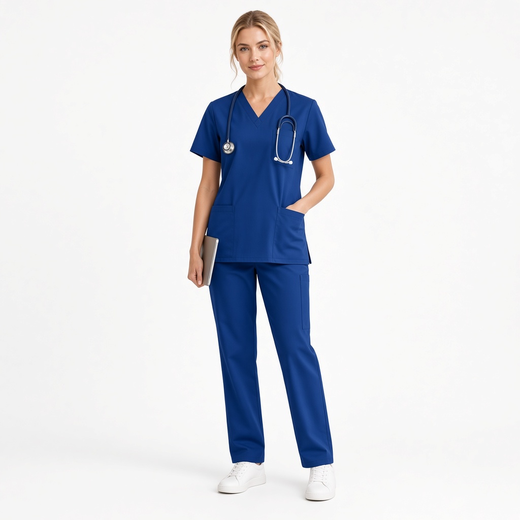 Conjunto Uniforme Médico Mujer Scrub Púrpura Malva 2 Piezas — foto 2