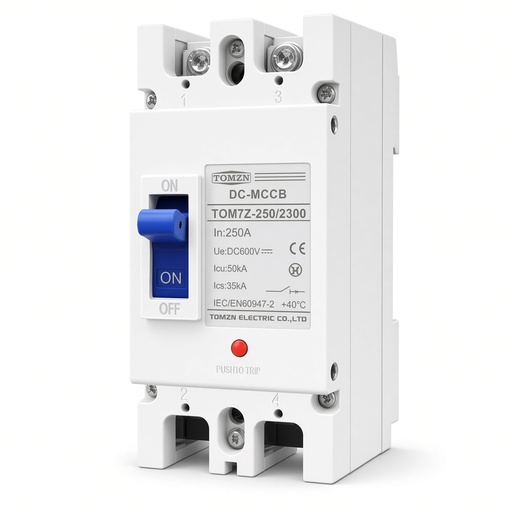 Interruptor Magnetotérmico 2P DC MCCB TOMZN 125A Protección Solar FV — foto 2