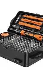 Juego de Destornilladores, 117 en 1 Destornilladores de Precisión con Tri-Ángulo, Más Puntas para Reparar iPhone, Android, Computadora, Laptop, Reloj, Gafas, etc. Agarre Antideslizante para un Sostén Cómodo y Seguro, Ergonómico
