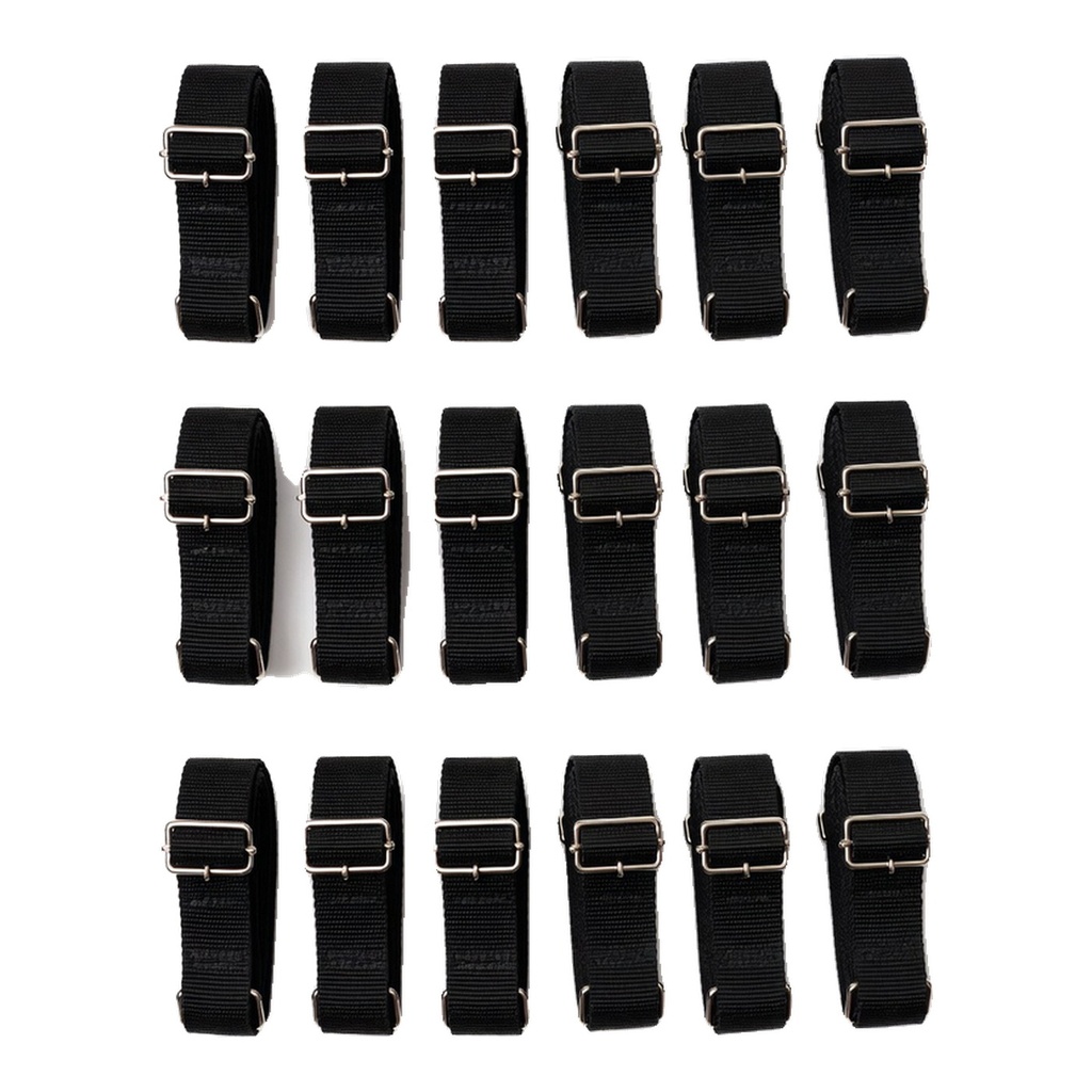 15 Paquetes de Correas de Sujeción Ajustables de 3 Metros (9.84 Pies) – Cinchas Negras con Hebilla de Leva, Hasta 250 lbs, para Kayaks, Equipaje, Motos, Camiones y Baca de Coche — foto 3