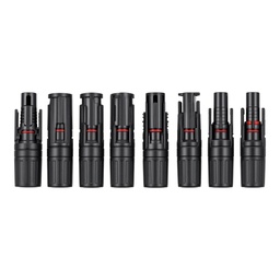 Conectores Solares MC4 1000V 30A IP67 Paquete 100 Piezas con Llaves
