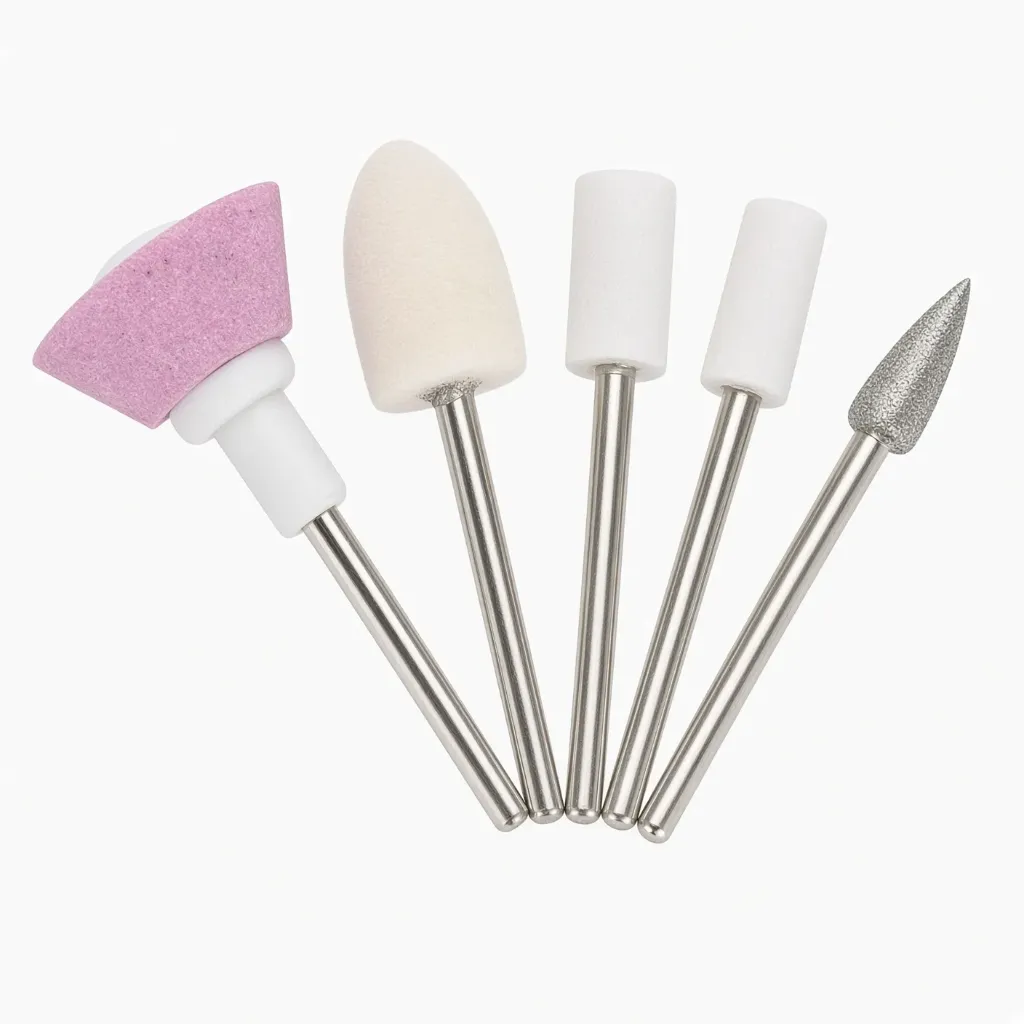 Set de 5 brocas profesionales para taladro de uñas (con caja de almacenamiento)