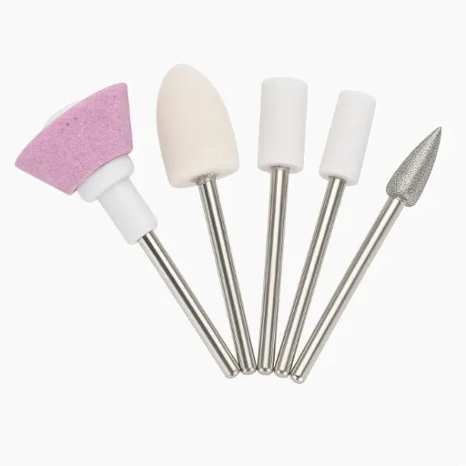 Set de 5 brocas profesionales para taladro de uñas (con caja de almacenamiento)