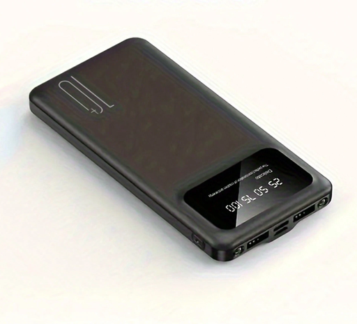 Batería externa portátil con pantalla digital, 2 USB