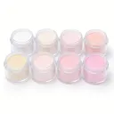 Set de 8 colores de polvo para inmersión de uñas de 0.35oz / Polvo acrílico puro.