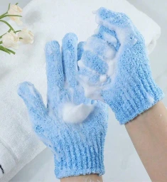 Guantes exfoliantes de doble cara