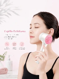 Cepillo facial exfoliante de silicona suave