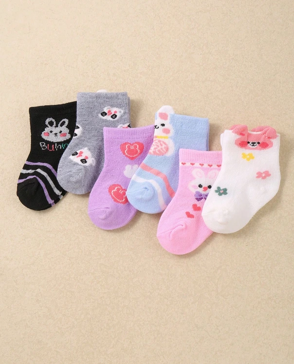 Set Infantil de 6 Pares de Medias