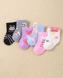 Set Infantil de 6 Pares de Medias