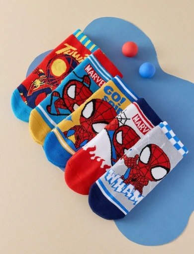 1 Par de Calcetines Marvel Spiderman para niños