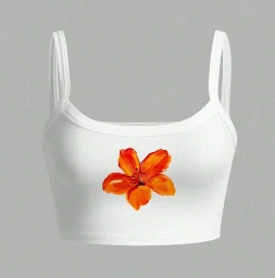 Top veraniego de tirantes y diseño cropped.