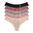 Set de 12 piezas Bragas de encaje elegantes y cómodas para dama