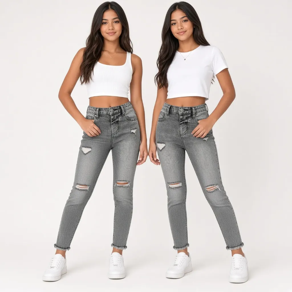 Set de 3 Pantalones Vaqueros para niñas