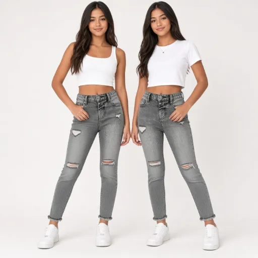 Set de 3 Pantalones Vaqueros para niñas