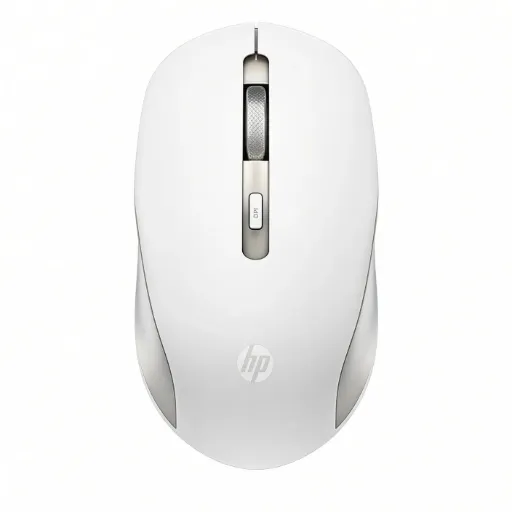 Mouse inalámbrico silencioso HP S1000 Plus, diseño portátil, conexión estable de 2.4GHz.