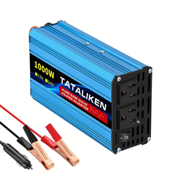 Inversor de Onda Sinusoidal Pura 1000W TATALIKEN – 12V a 110V para Vehículos y Embarcaciones | Portátil con Enchufes y USB