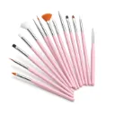 Set de 15 piezas de herramientas de arte de uñas.