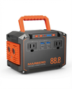 Estación de Energía Portátil MARBERO 88.8Wh – 2 Tomas CA, USB QC3.0/PD, Linterna LED y Compatible con Panel Solar 30W para Camping y Emergencias