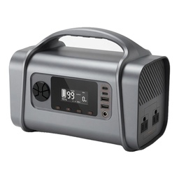 Estación de Energía Portátil 296Wh 200W Pico 400W Batería Litio AC 110V USB-C PD 60W Luz LED Solar Camping RV