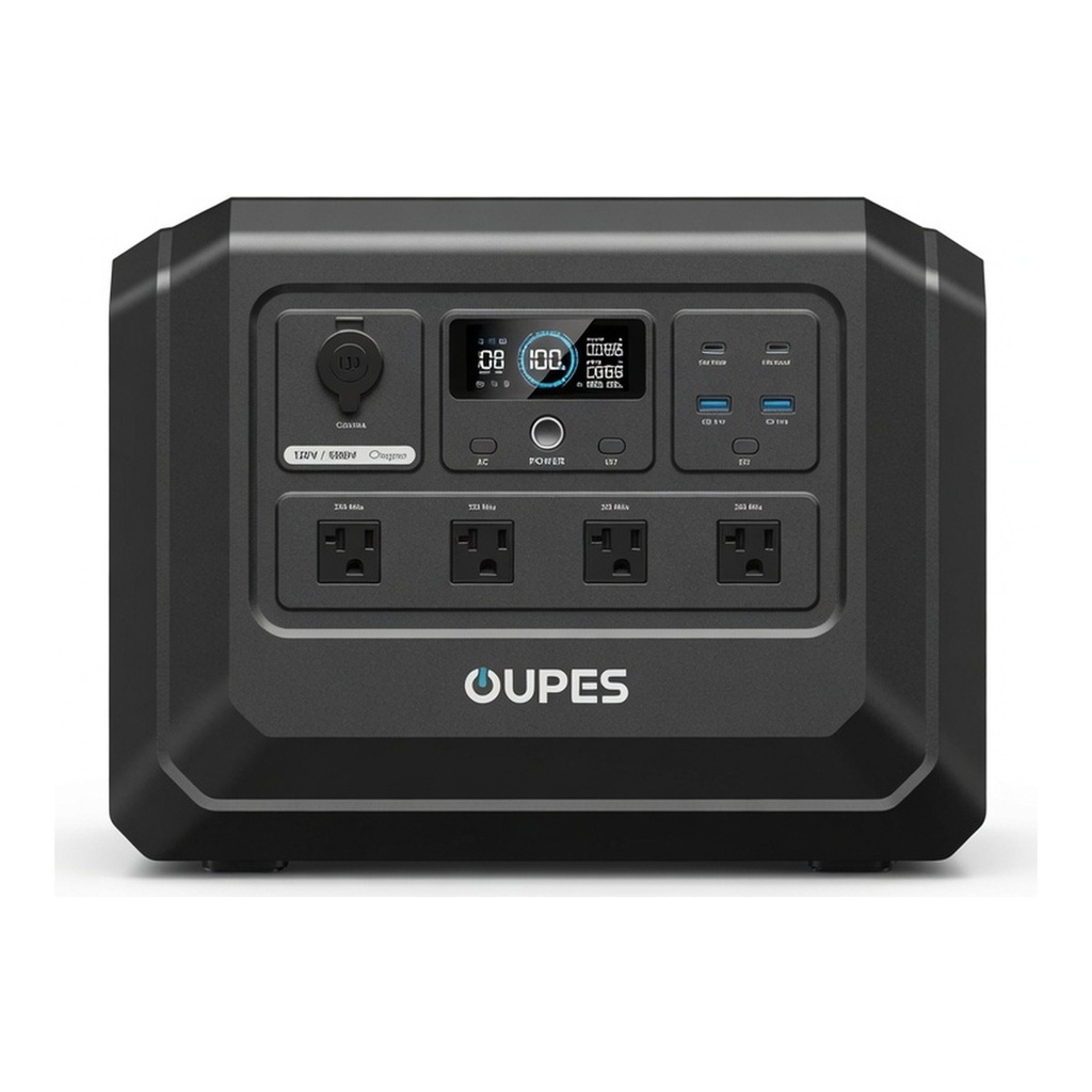 Estación de Energía Portátil OUPES Mega 1 Lite 1024Wh 1800W – Batería LiFePO4, 4 Tomas CA, USB-C 140W, Carga Completa en 46 Min y UPS 20ms
