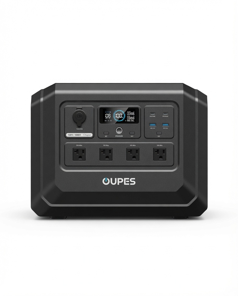 Estación de Energía Portátil OUPES Mega 1 Lite 1024Wh 1800W – Batería LiFePO4, 4 Tomas CA, USB-C 140W, Carga Completa en 46 Min y UPS 20ms