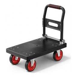 Carro Plataforma Plegable de Alta Resistencia 680 lb – Carretilla de Mano con Correa para Almacén, Jardín y Mudanzas