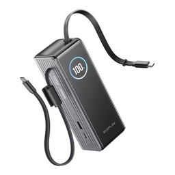 Batería Externa EcoFlow 25000mAh 170W Carga Rápida Doble USB-C 100W Pantalla TFT para Laptop y Móvil