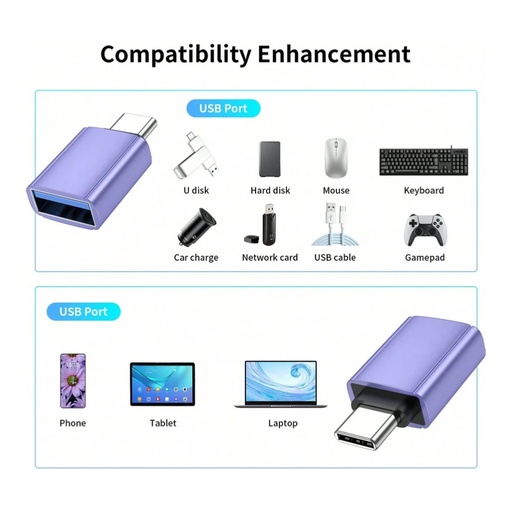 Adaptador USB-C macho a USB hembra